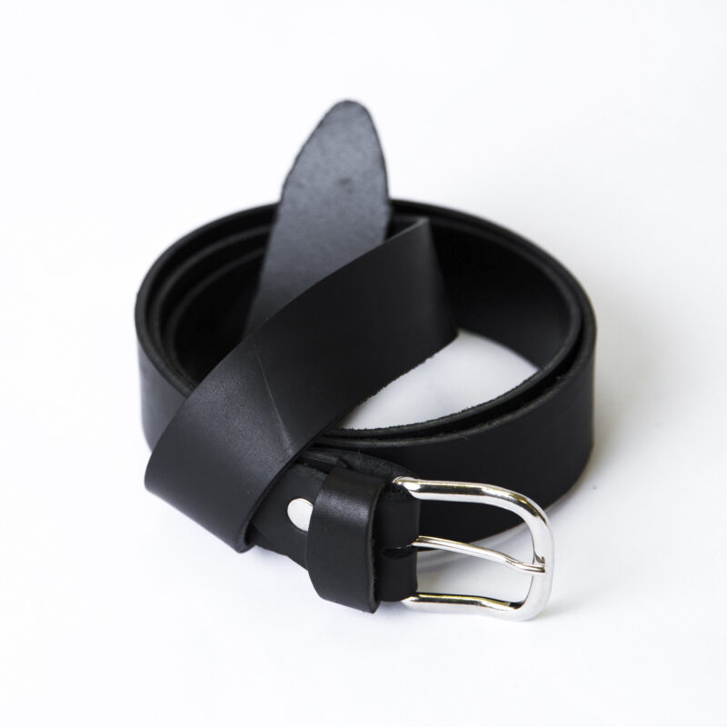 Cintura in pelle nera
