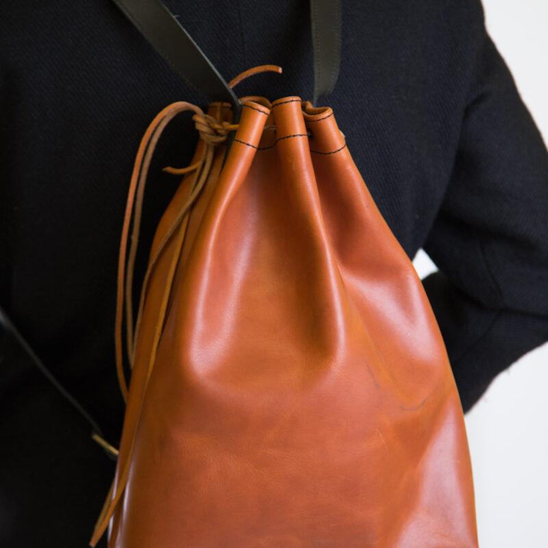 Borsa sarda taschedda in pelle