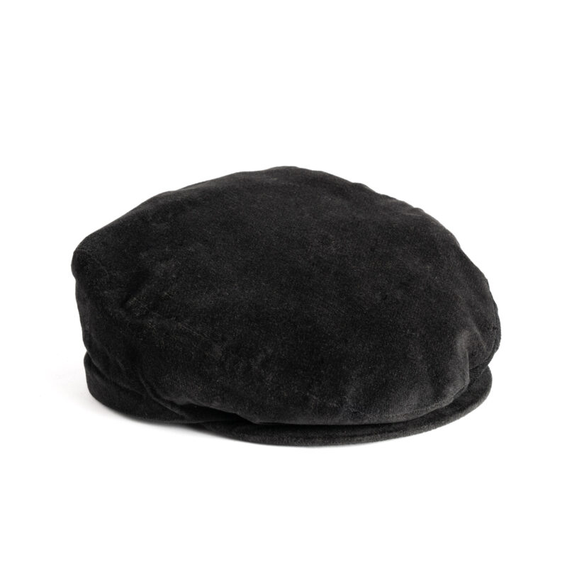 Berretto sardo / Bonette in velluto liscio nero