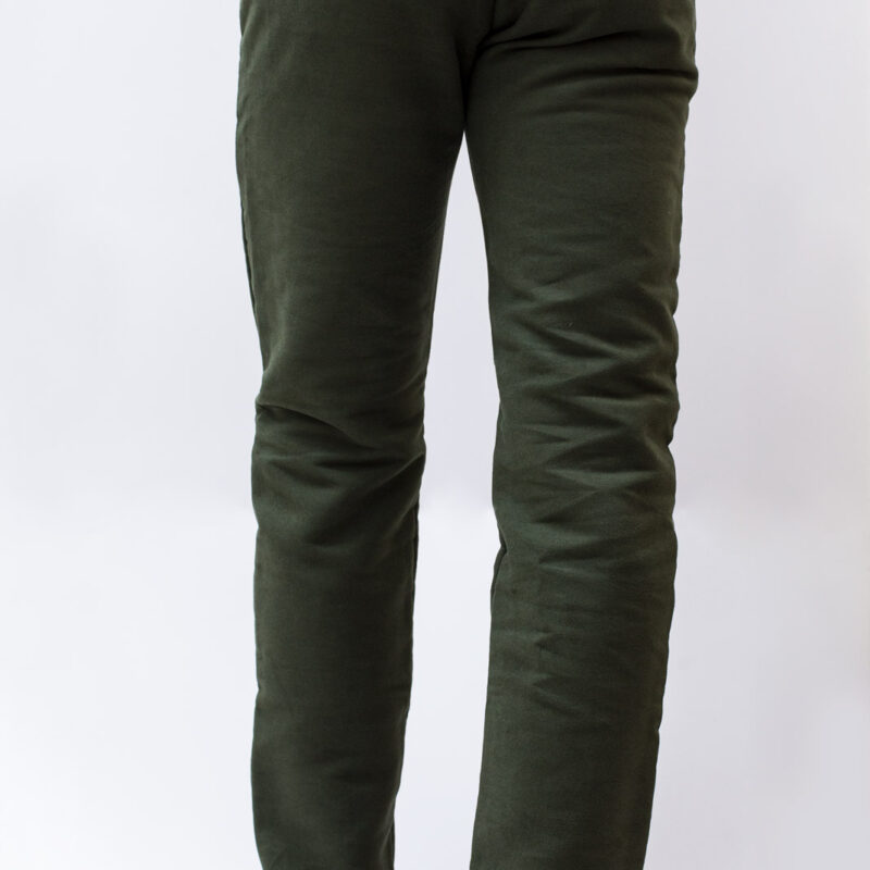 Pantaloni-fustagno-verde