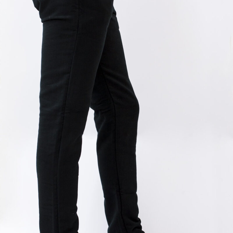 Pantaloni sardi in fustagno nero