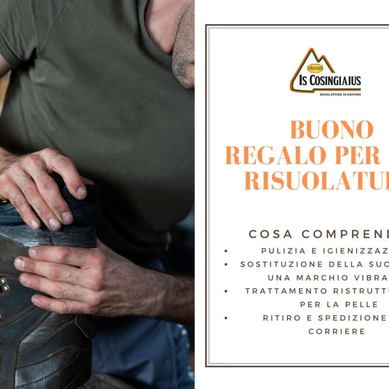 buono regalo riparazione scarponi